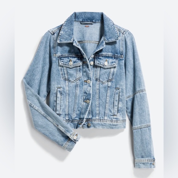 Free People Rumors Denim Jacket in Size Large